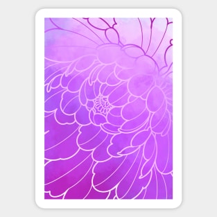 lilac peony flower Sticker